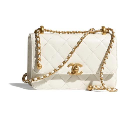 【2024】【CHANEL】ミニ フラップ バッグ ホワイト