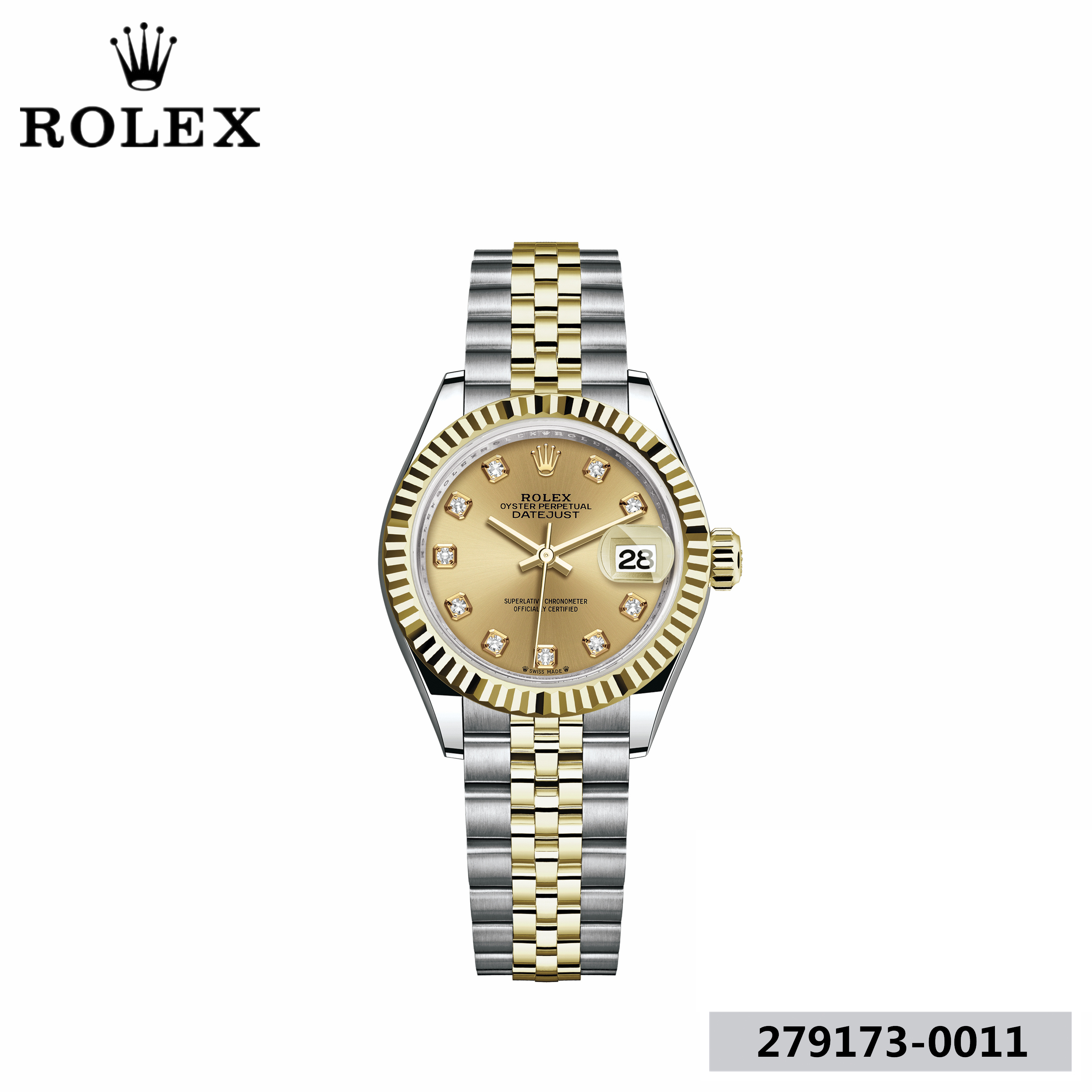 ROLEX レディ デイトジャスト オイスター 28 mm オイスタースチール＆イエローゴールド