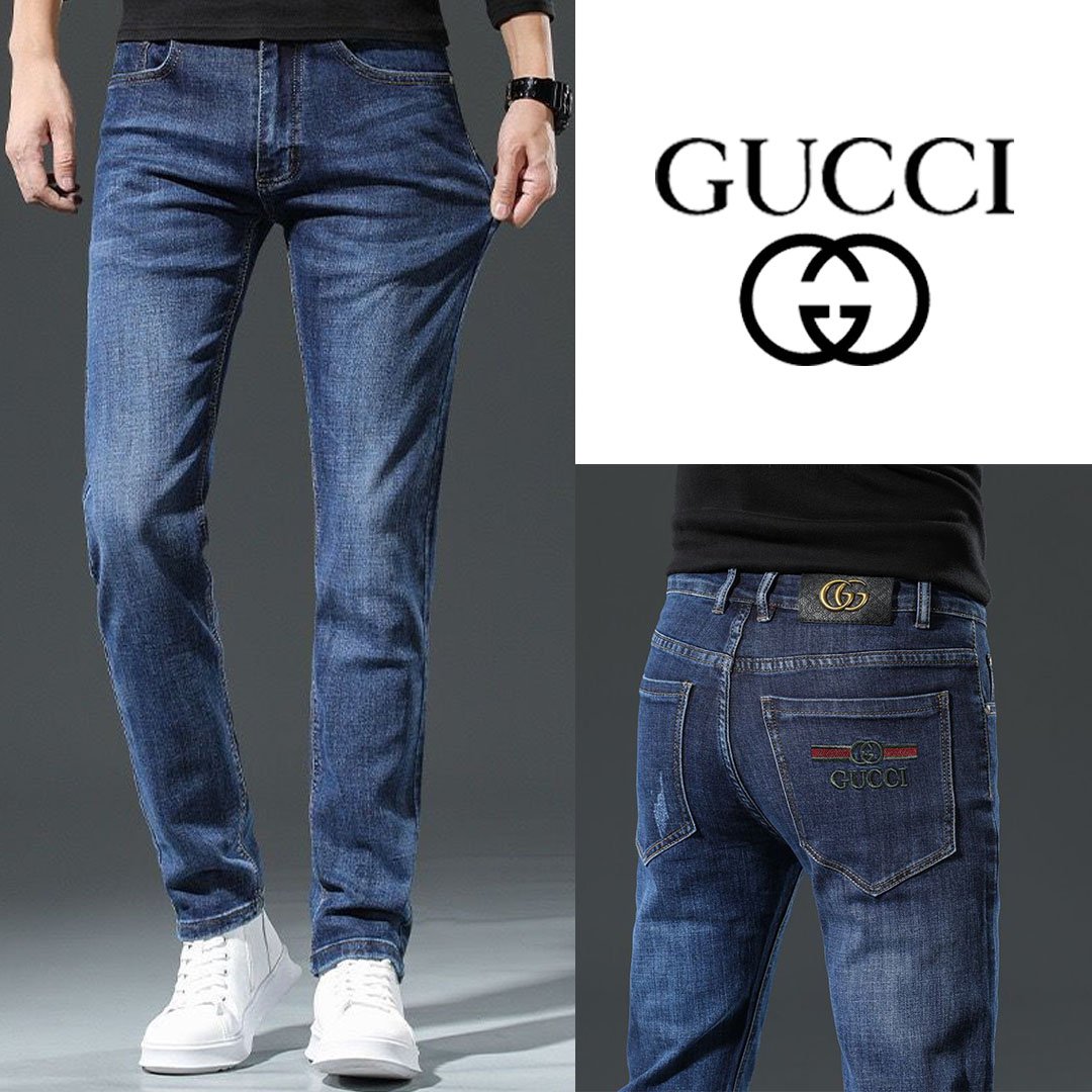 公式旗艦店 GUCCI刺繍ロゴ　　　新作ジーンズ