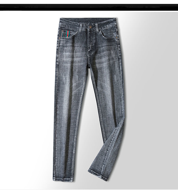 【2024】Gucci公式旗艦店 刺繍ロゴ 　新作ジーンズ