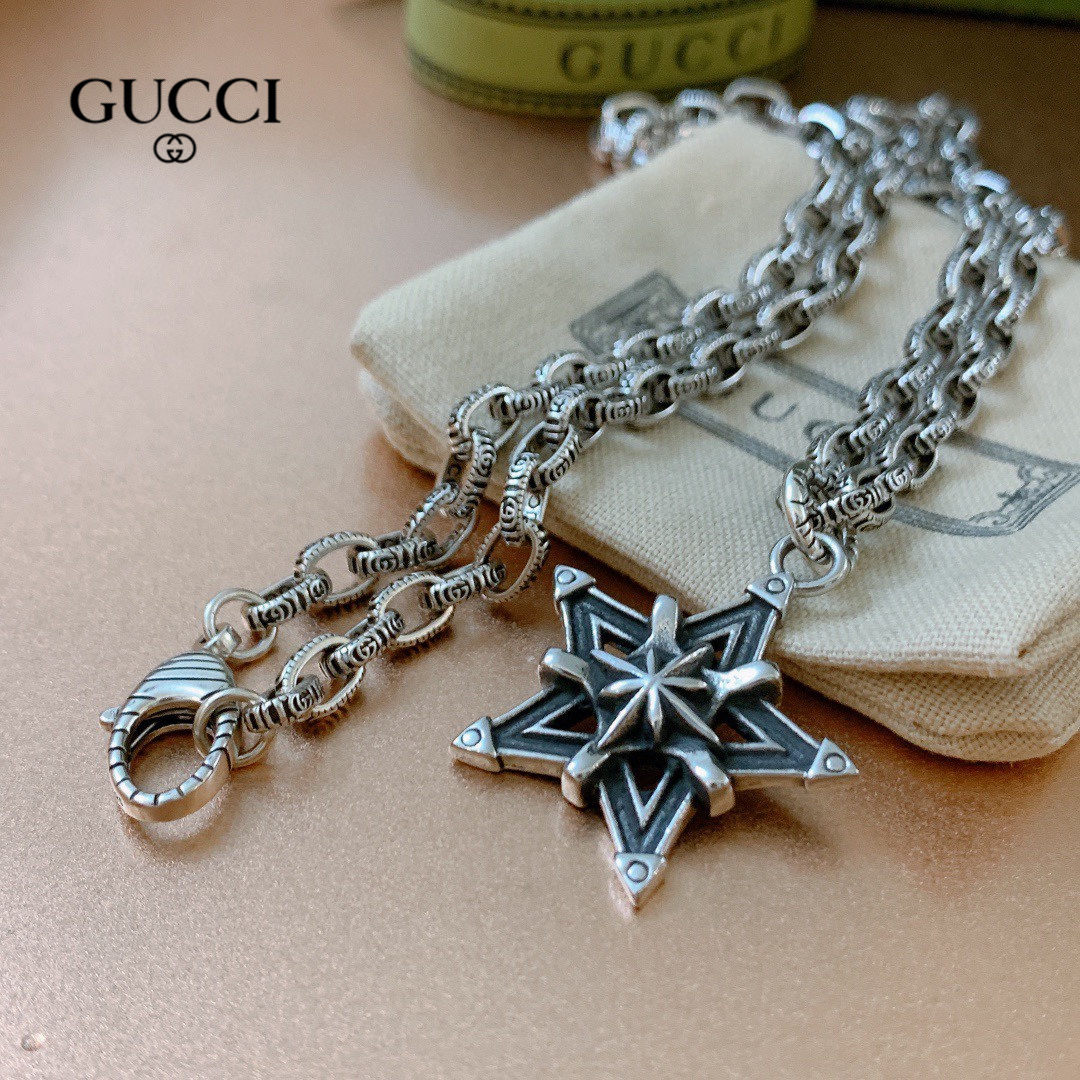 【GUCCI】ネックレス、新しいネックレス万能シンプルファッションオーナメント