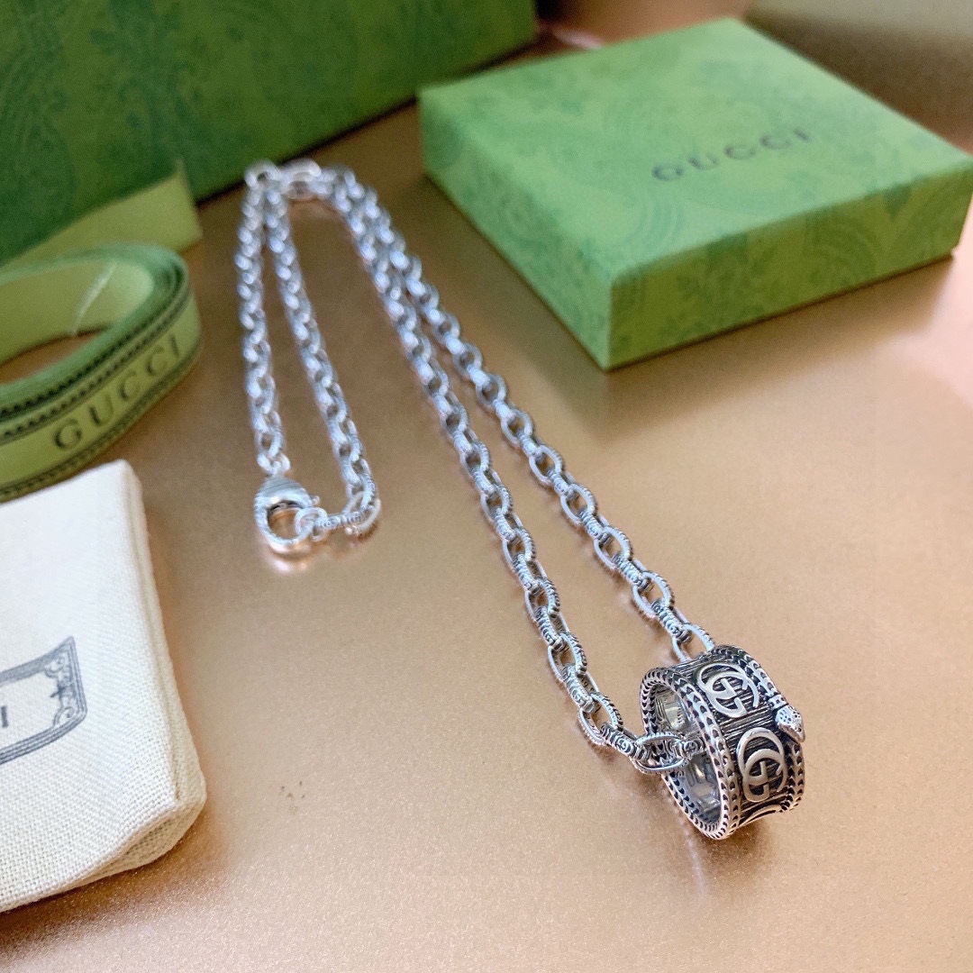【2024】【GUCCI】ネックレス、新しいネックレス万能シンプルファッションオーナメント