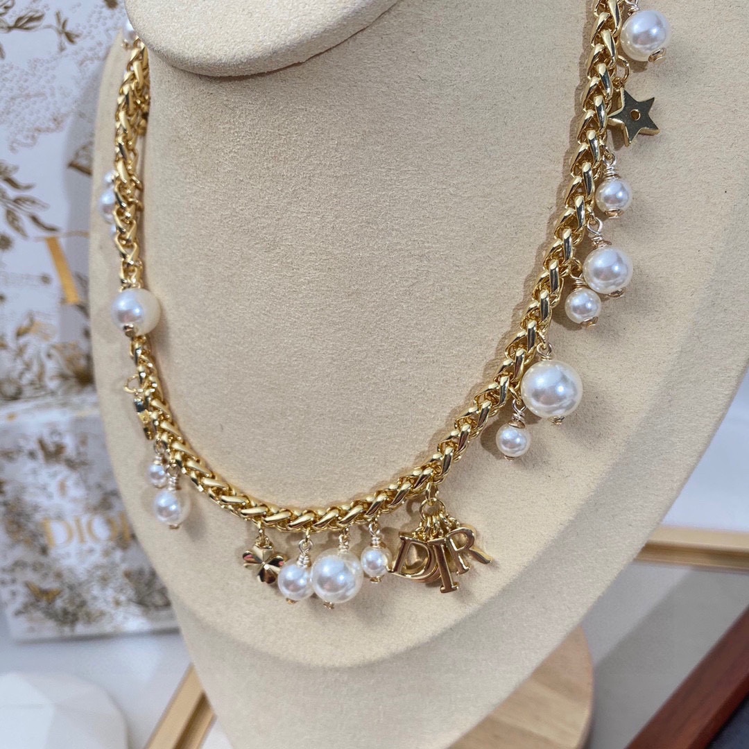 【DIOR】ネックレス、新しいネックレス万能シンプルファッションオーナメント