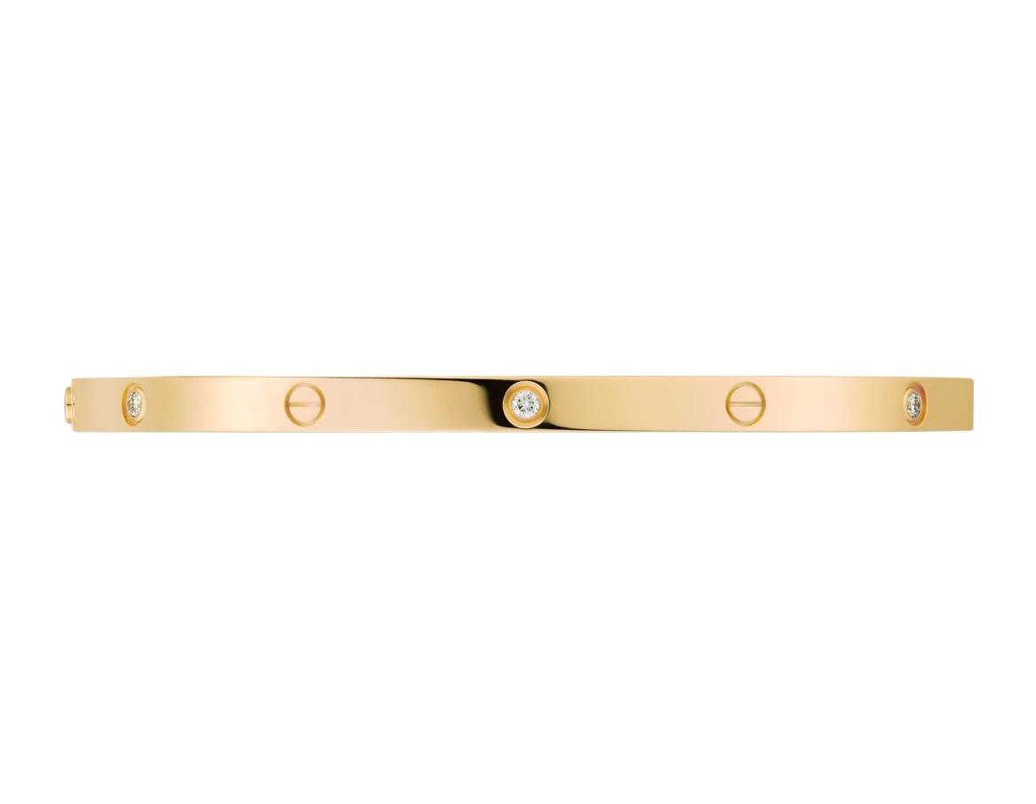 【2024】【Cartier】カルティエ LOVE BRACELET, SMALL MODEL, 6 DIAMONDS ブレスレット、SM、ダイヤモンド6個