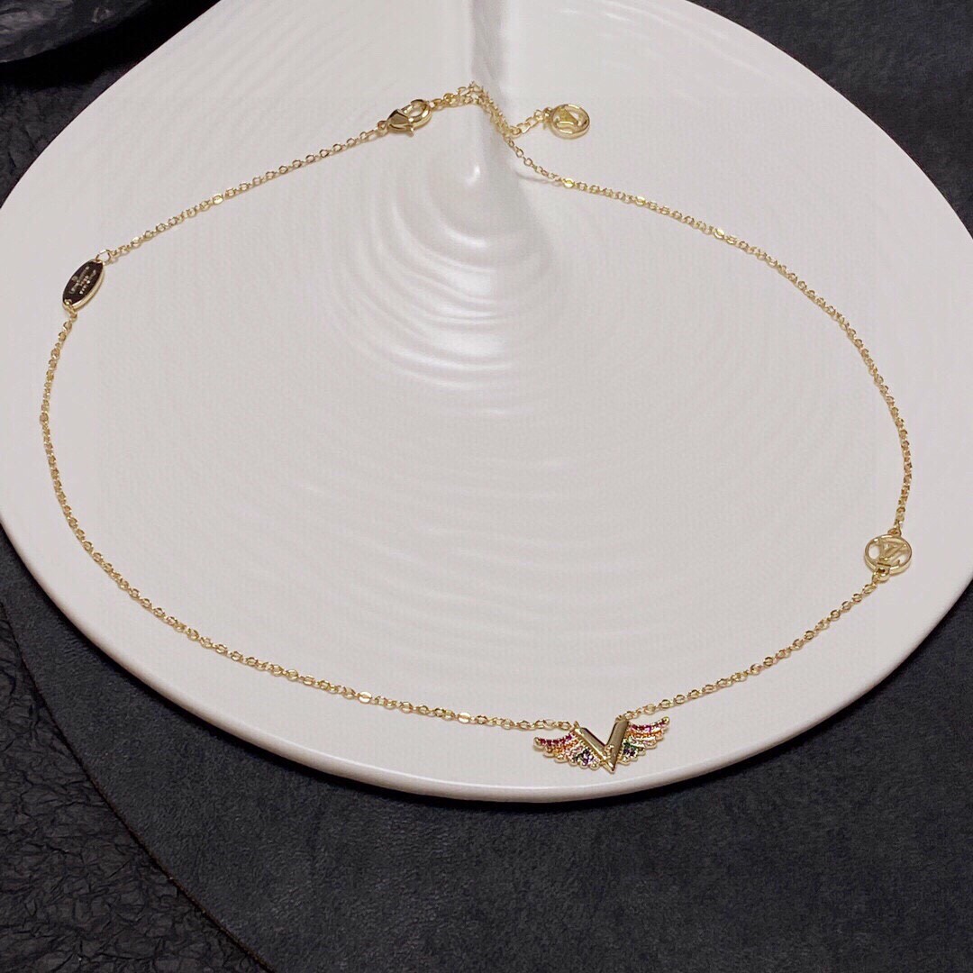 【LOUIS VUITTON 】ネックレス、新しいネックレス万能シンプルファッションオーナメント