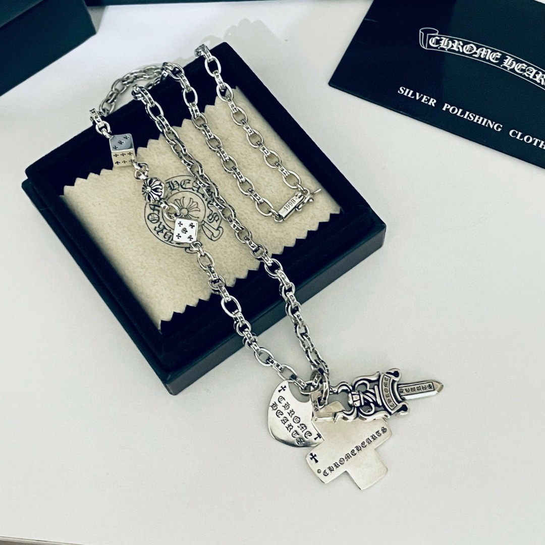 【2024】【Chrome Hearts】ネックレス、新しいネックレス万能シンプルファッションオーナメント