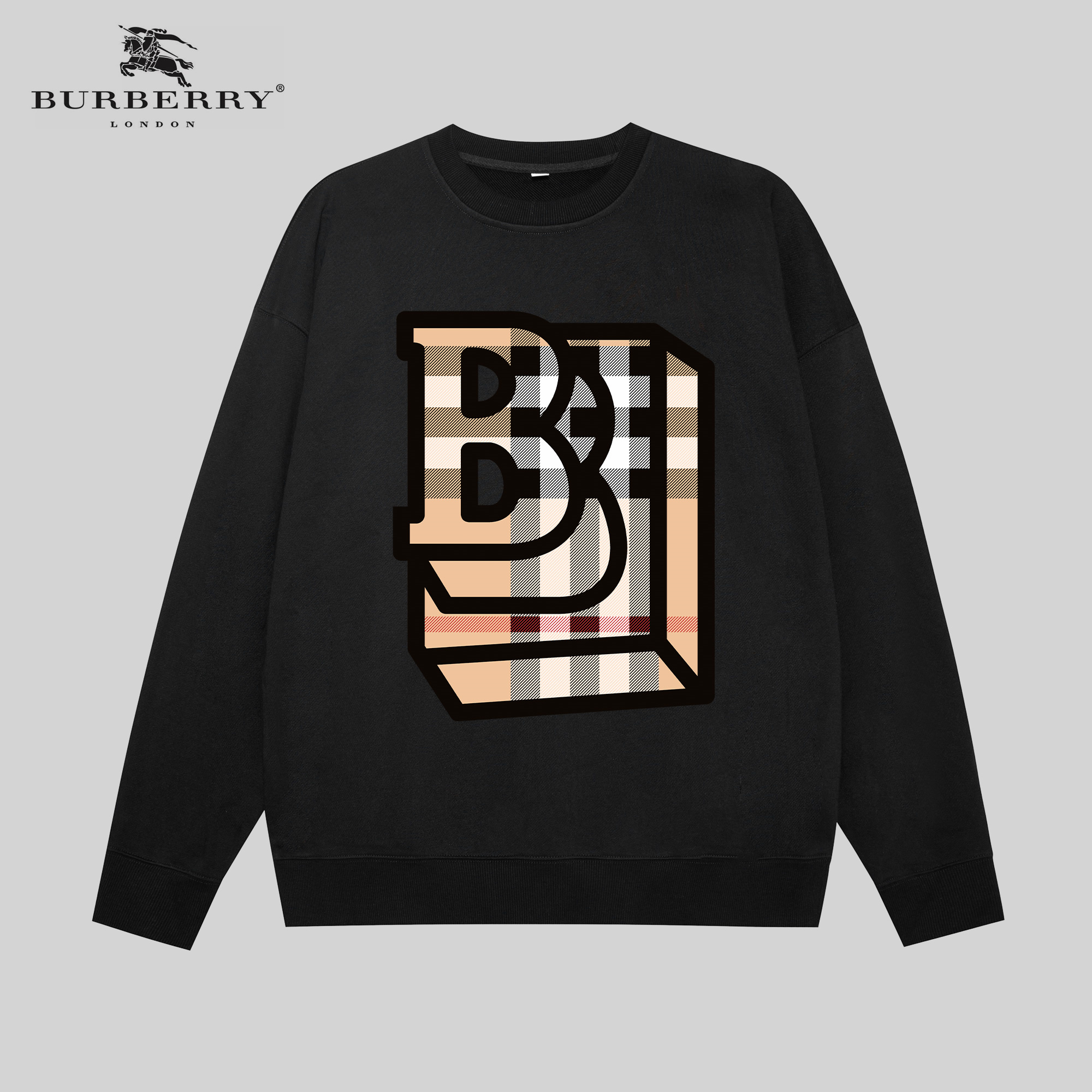 【BURBERRY  公式旗艦店】バーバリー丸首の衛衣 スウェットご好評に付き再入荷！