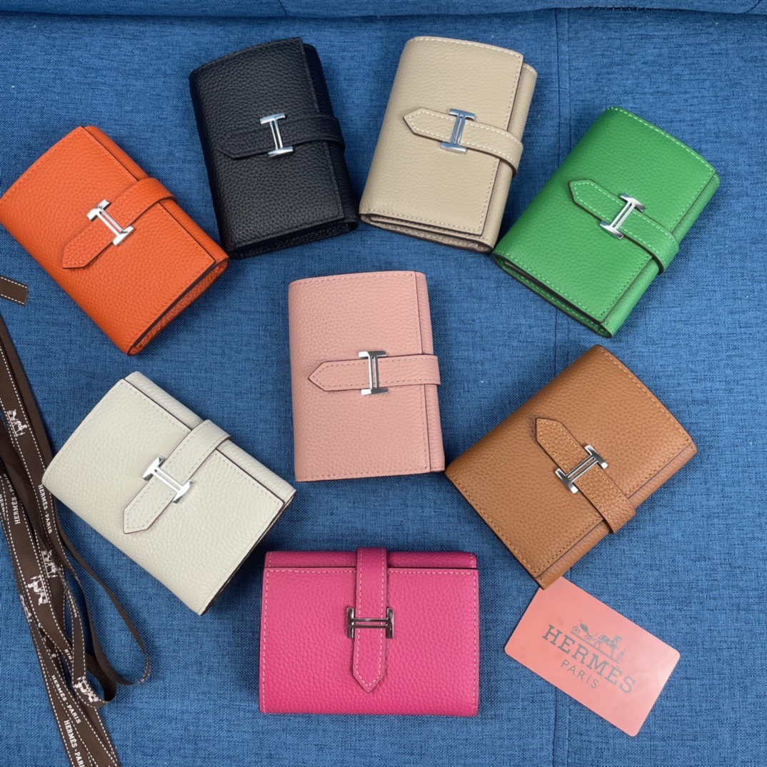 HERMÈS 三つ折り財布 8カラー 10X12CM