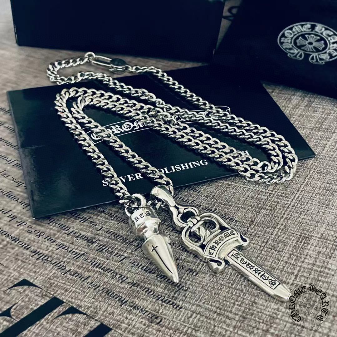 【2024】【Chrome Hearts】ネックレス、新しいネックレス万能シンプルファッションオーナメント 男女兼用