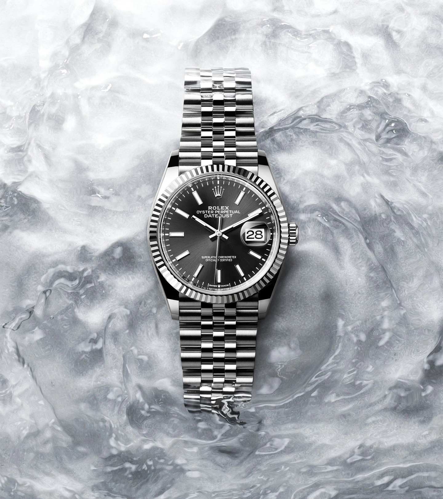 ROLEX デイトジャスト 36 オイスター 36 mm オイスタースチール＆ホワイトゴールド