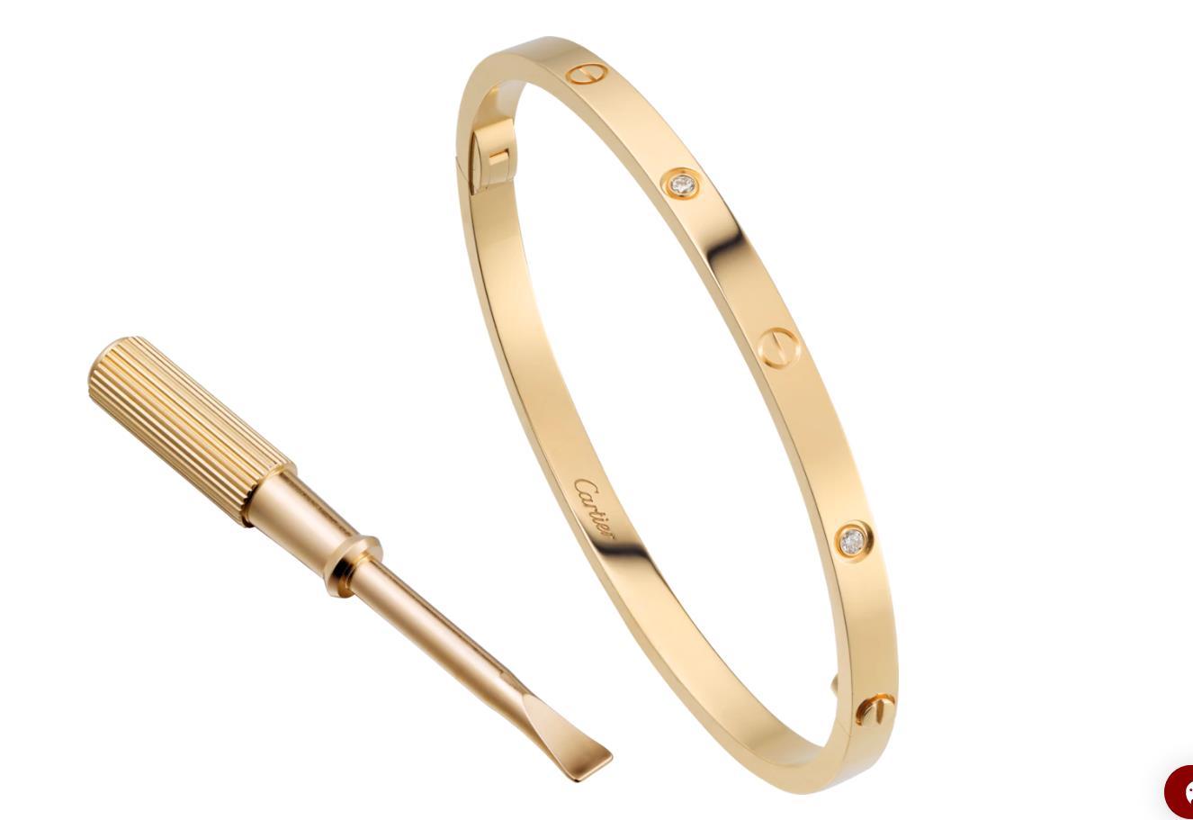 【2024】【Cartier】カルティエ LOVE BRACELET, SMALL MODEL, 6 DIAMONDS ブレスレット、SM、ダイヤモンド6個