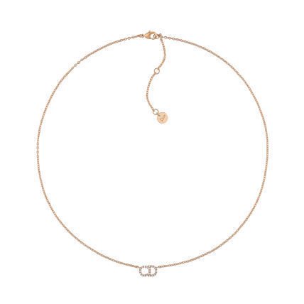 Dior 直営店買付！新作 CDクリスタル ロゴ ネックレス　２色