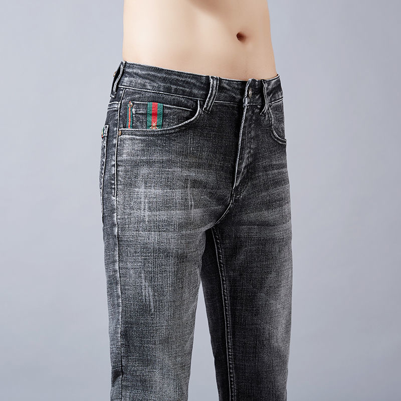 【2024】Gucci公式旗艦店 刺繍ロゴ 　新作ジーンズ