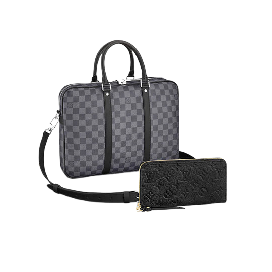 【2024】LV LOUIS VUITTON ハンドバッグ ビジネスバッグ 長財布 2点セット お得 N41718+M61864