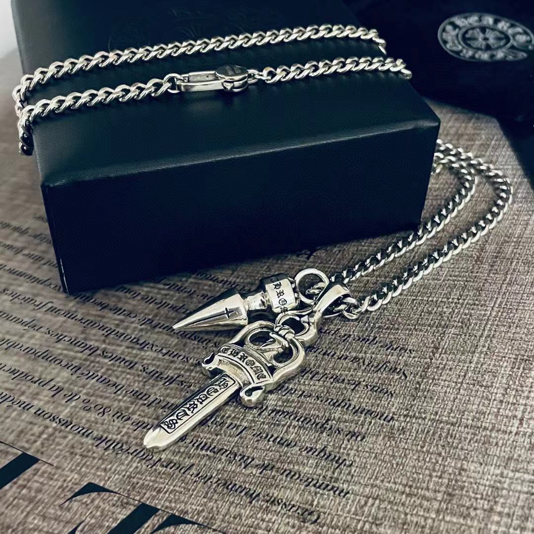【2024】【Chrome Hearts】ネックレス、新しいネックレス万能シンプルファッションオーナメント 男女兼用