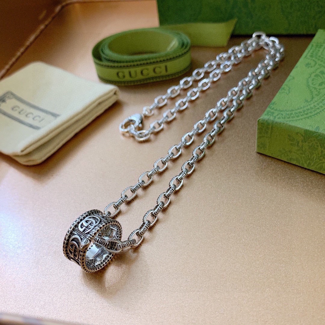 【2024】【GUCCI】ネックレス、新しいネックレス万能シンプルファッションオーナメント