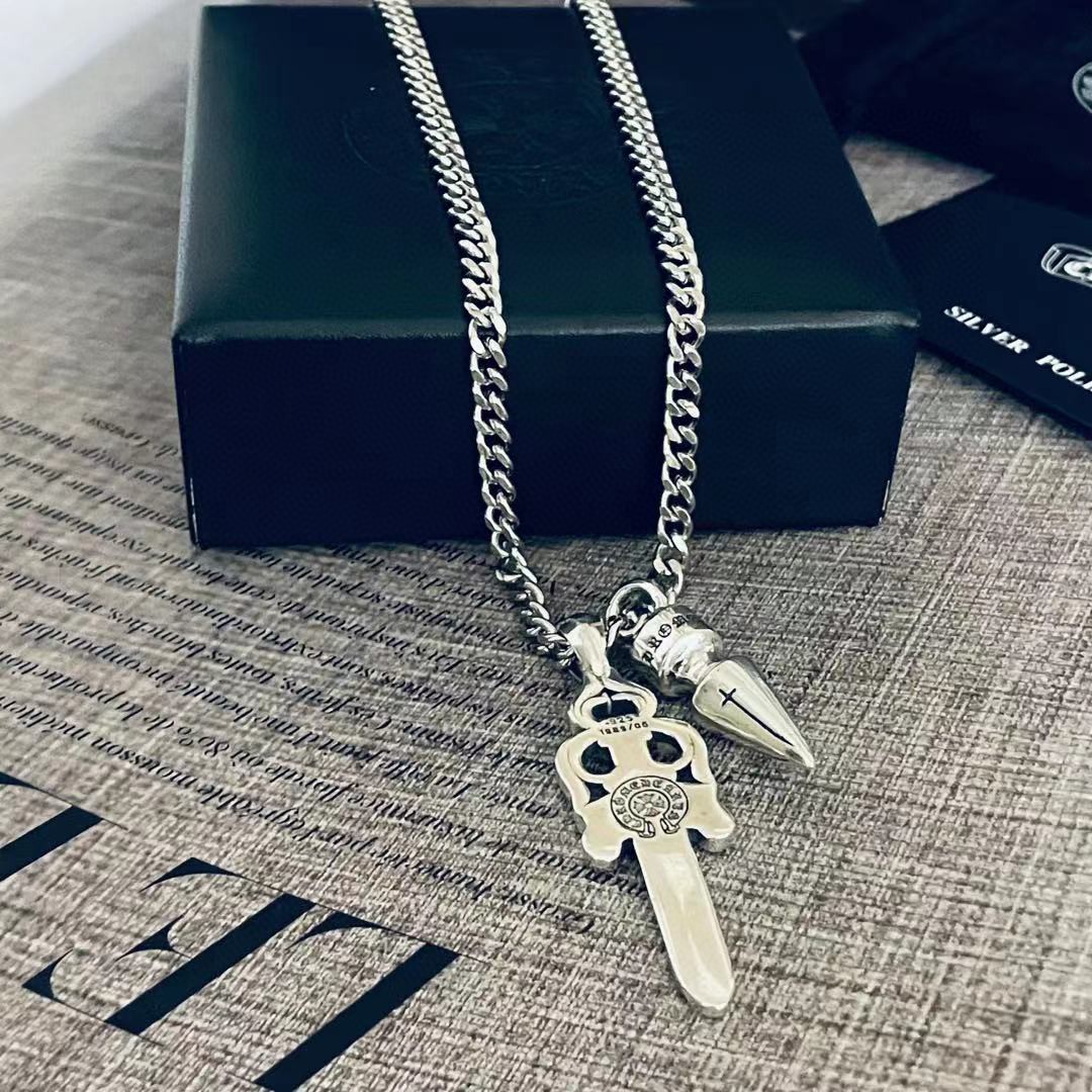 【2024】【Chrome Hearts】ネックレス、新しいネックレス万能シンプルファッションオーナメント 男女兼用