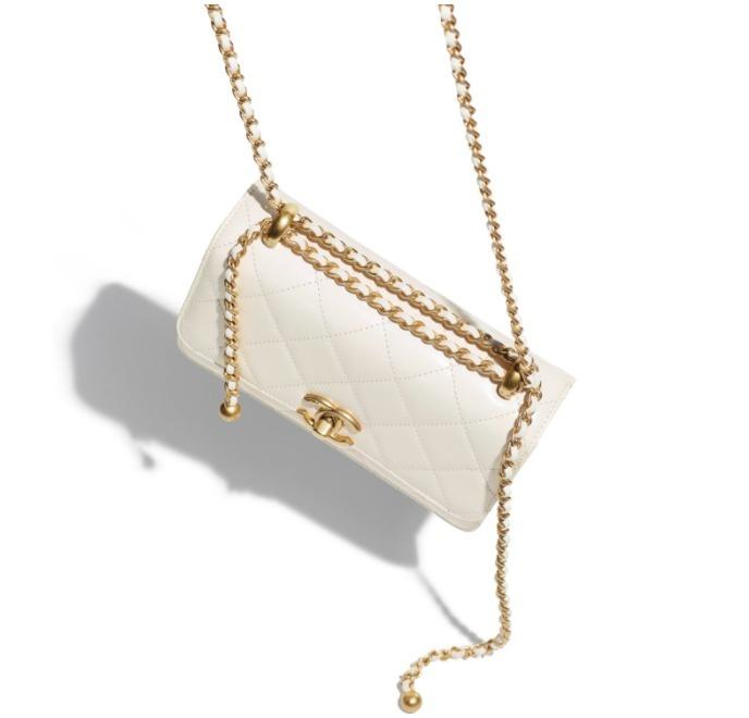 【2024】【CHANEL】ミニ フラップ バッグ ホワイト