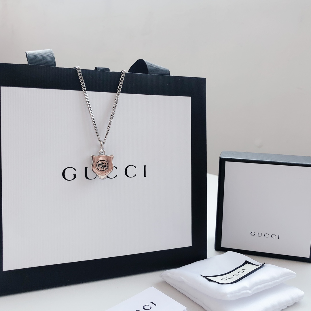 【2024】【GUCCI】ネックレス、新しいネックレス万能シンプルファッションオーナメント