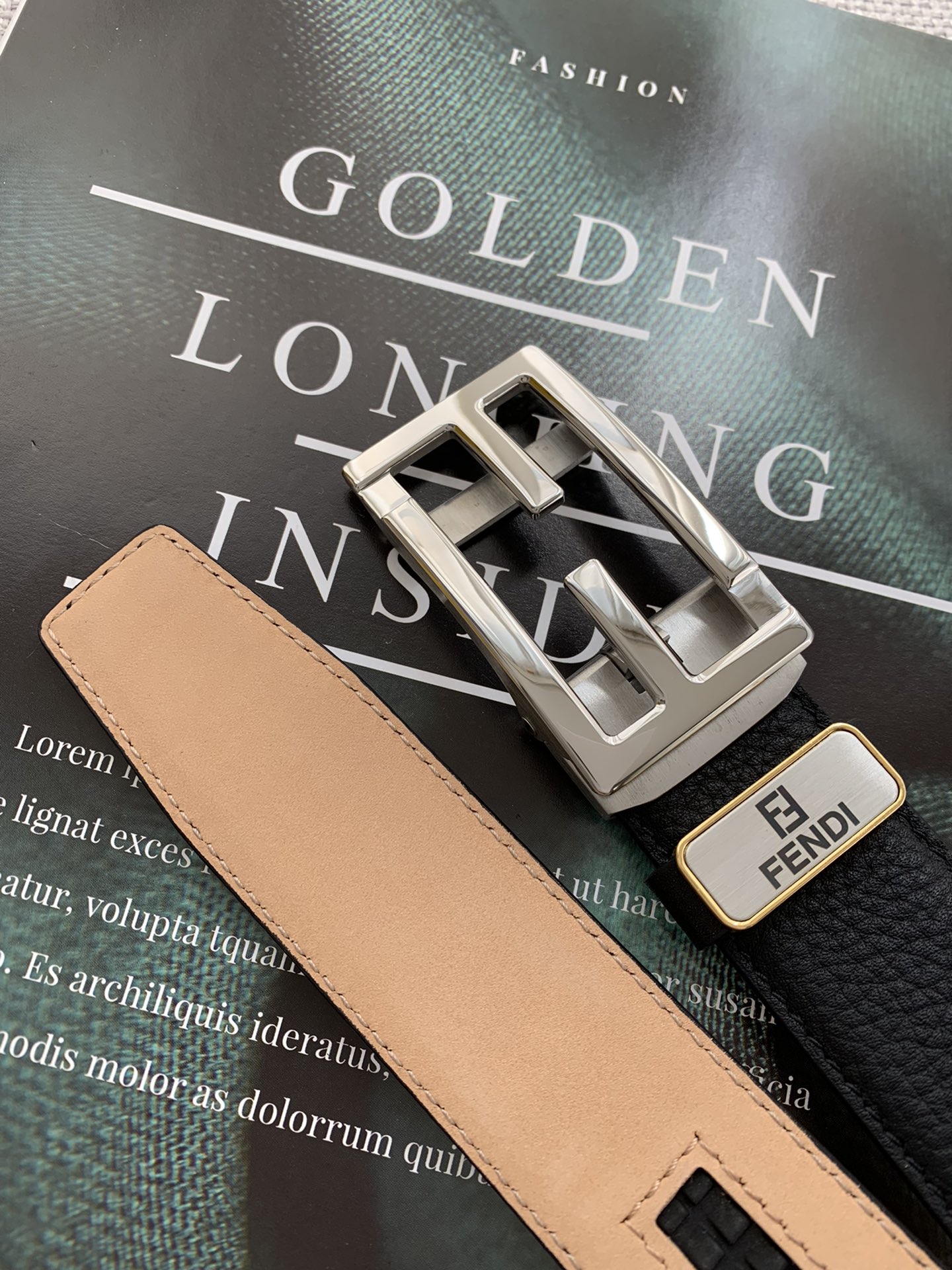 【2024】【FENDI】(フェンディ) 3.5cm   ベルト メンズ