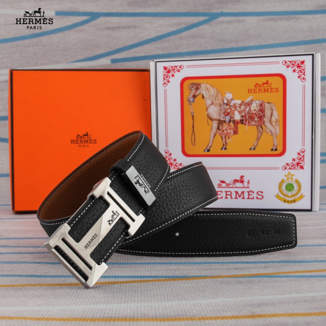 【2024】【HERMES】(エルメス) 3.8cmベルト メンズ