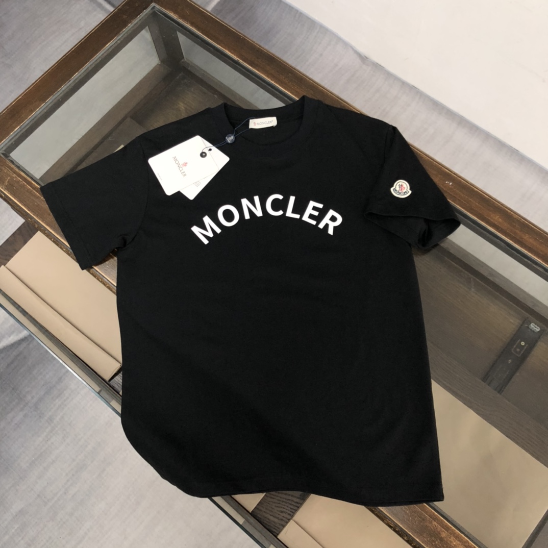 MONCLER モンクレール　2023　半袖シャツ　Tシャツ　長く着て変形しにくい　シンプルの風格　ファッション　かっこいい　白　黒　グレー　男女兼用