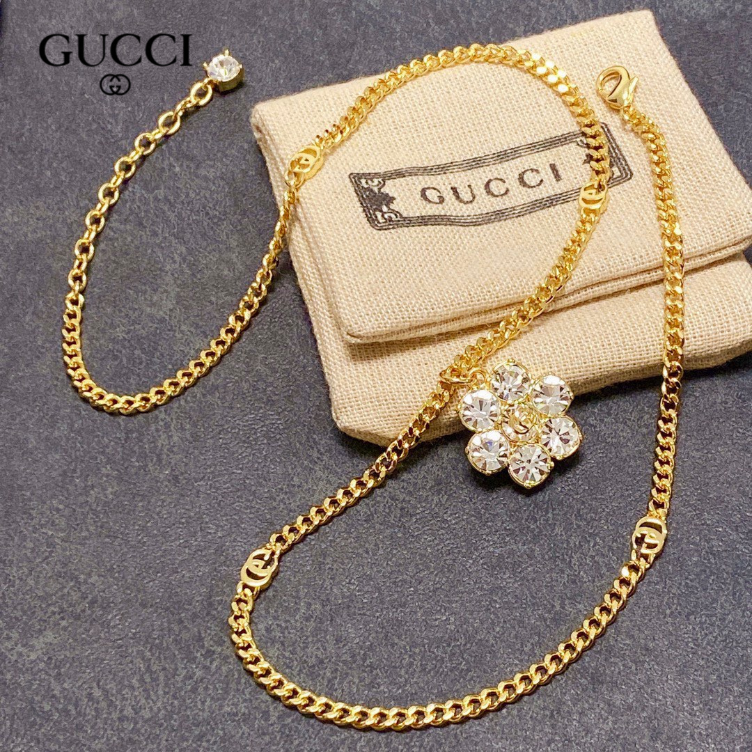 【GUCCI】ネックレス、新しいネックレス万能シンプルファッションオーナメント