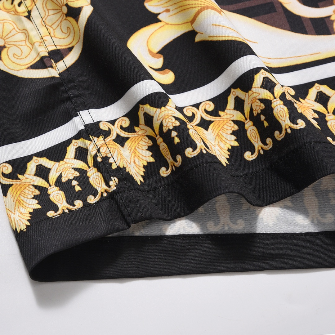 【2024】【VERSACE & FENDI 公式旗艦店】ヴェルサーチ  フェンディ  連名新作半袖シャツ ご好評に付き再入荷！