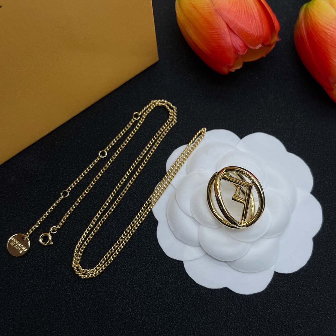 【2024】【FENDI】ネックレス、新しいネックレス万能シンプルファッションオーナメント