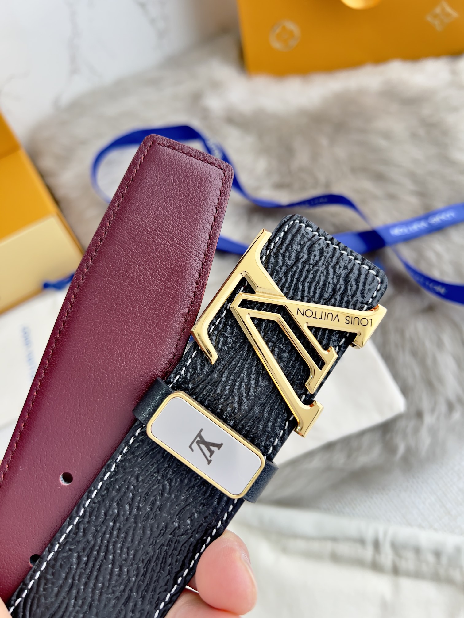 【LOUIS VUITTON】(ルイヴィトン) 3.8cmベルト メンズ