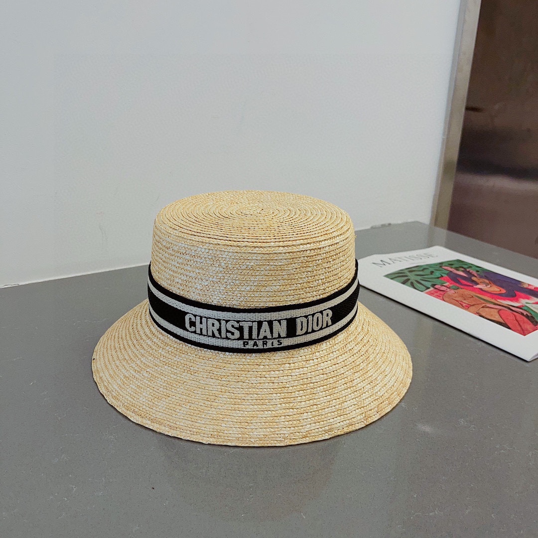 【DIOR   ディオール】【数量限定】 麦わら帽子