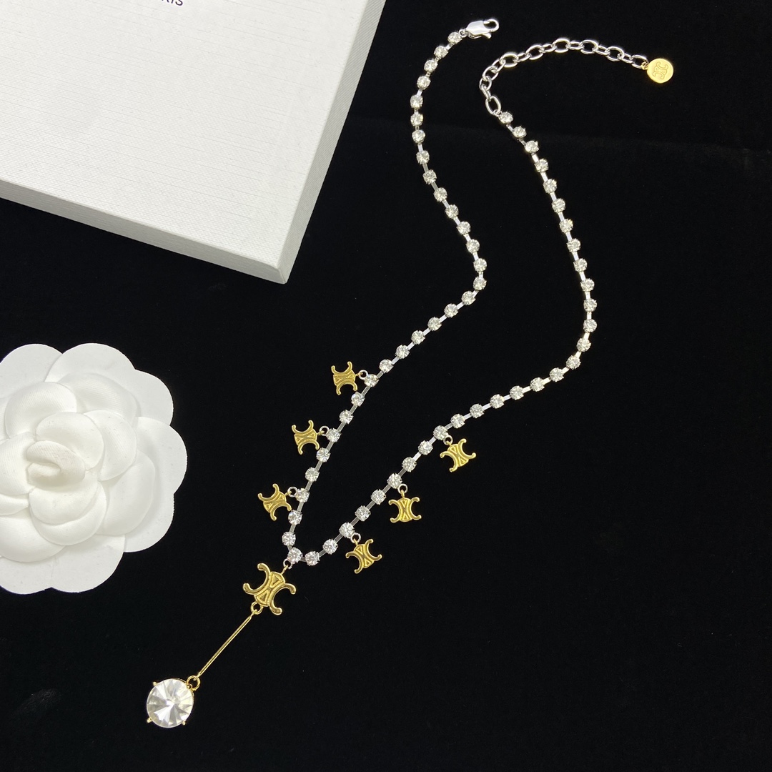 【2024】【CELINE】ネックレス、新しいネックレス万能シンプルファッションオーナメント