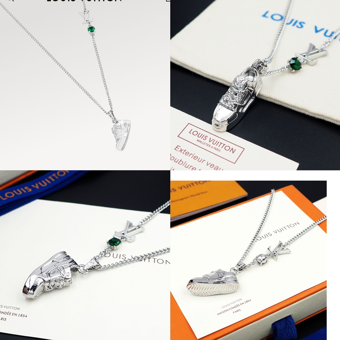 【2024】LV【LOUIS VUITTON】ネックレス、新しいネックレス万能シンプルファッションオーナメント