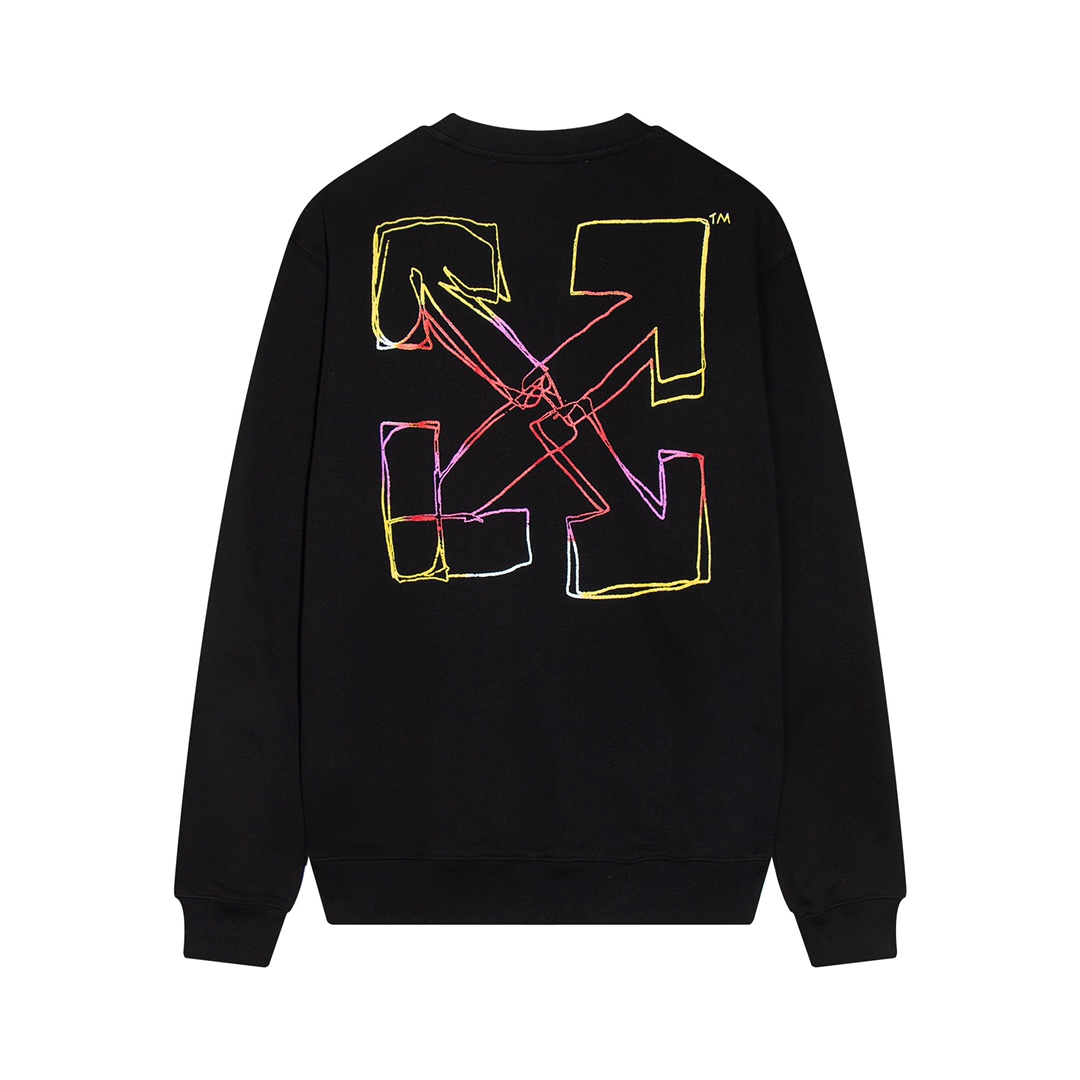 【OFF-WHITE  公式旗艦店】オフホワイトス丸首の衛衣ウェットご好評に付き再入荷！