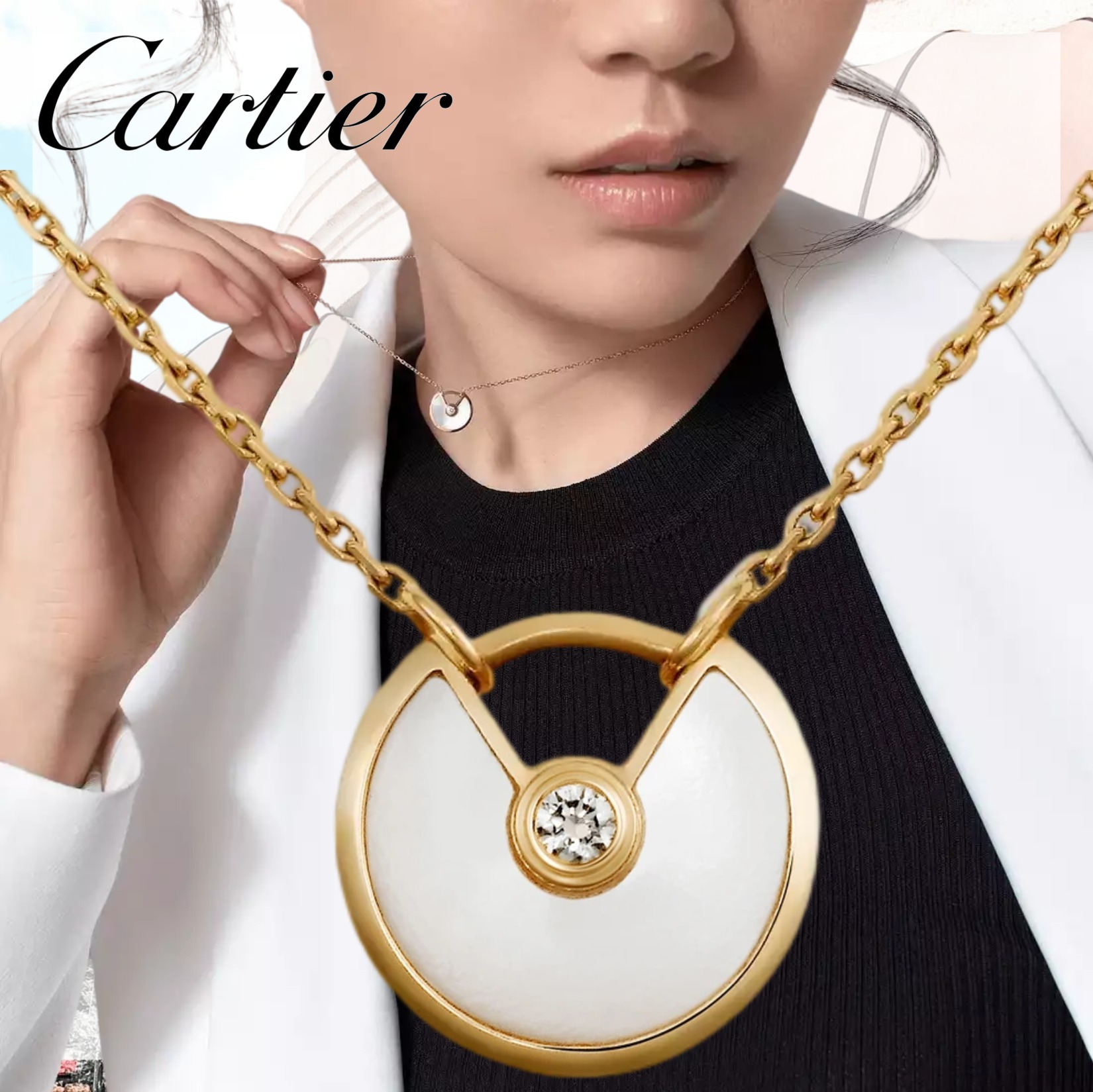 Cartier 大人気★即納【カルティエ】アミュレットドゥ ネックレス XS