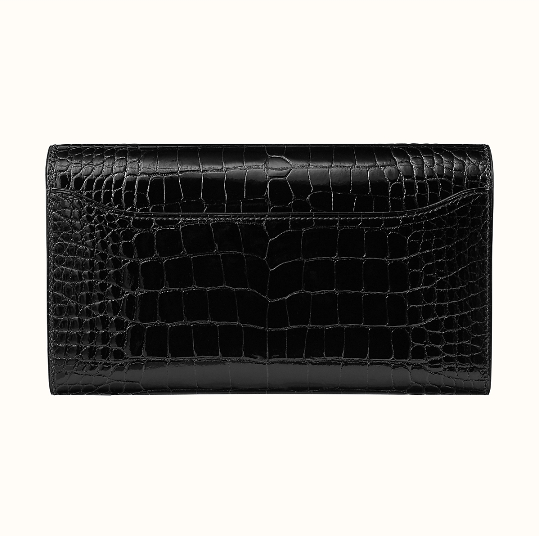 【HERMES】Constance long wallet アリゲーター ノワー