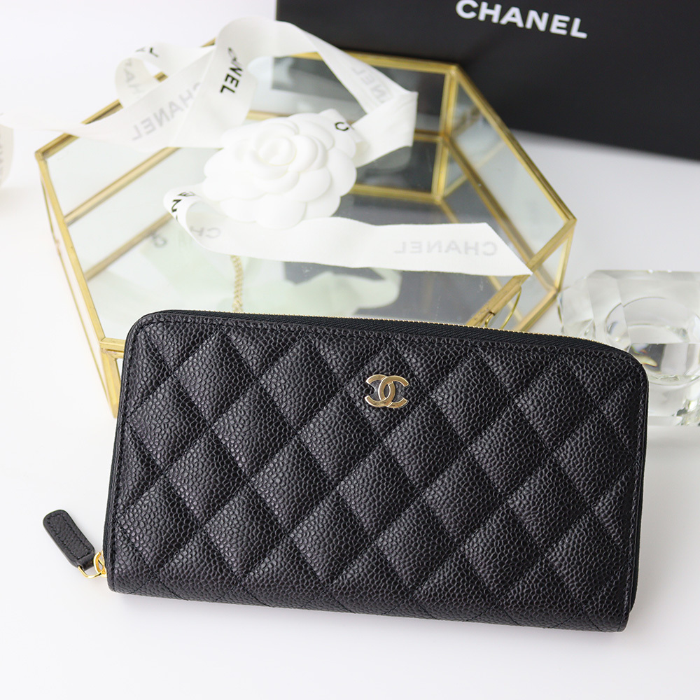 人気CHANELシャネル クラシック ロング ジップ ウォレットAP0242