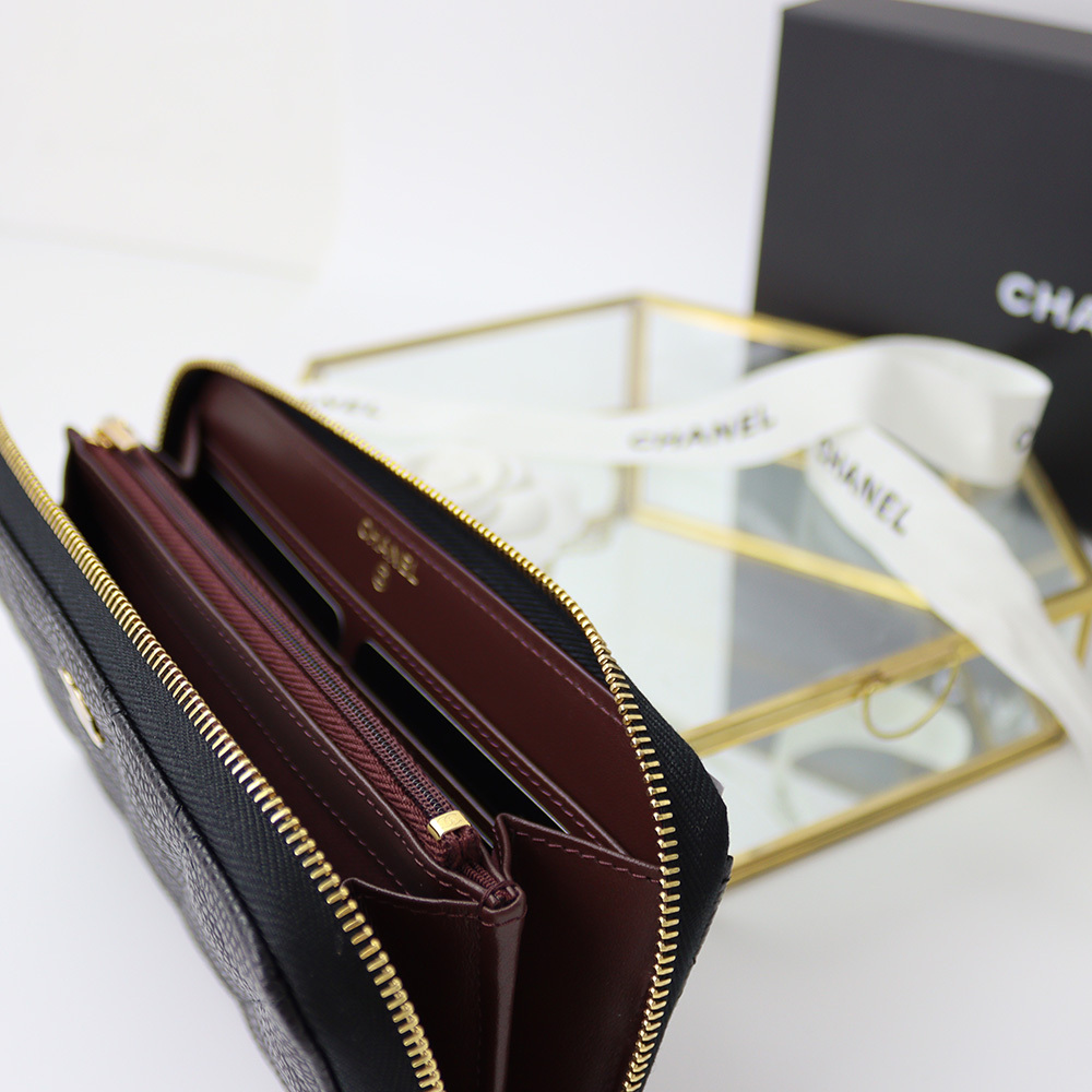 人気CHANELシャネル クラシック ロング ジップ ウォレットAP0242