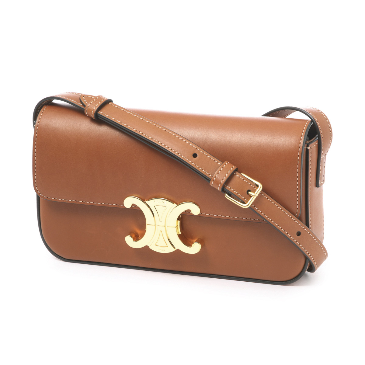 新作 CELINE♪ トリオンフ ショルダーバッグ カーフスキン