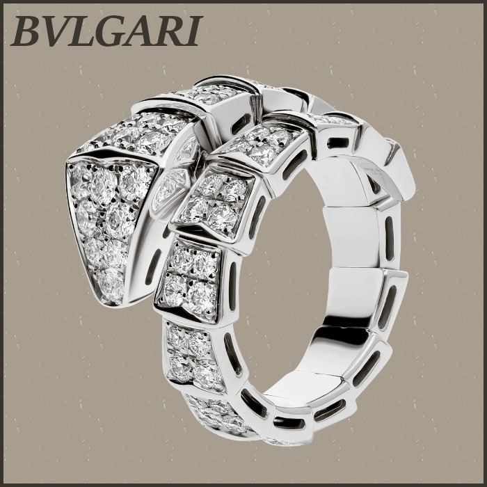 【2024】BVLGARI ブルガリ リング 指輪 セルペンティ ホワイトゴールド