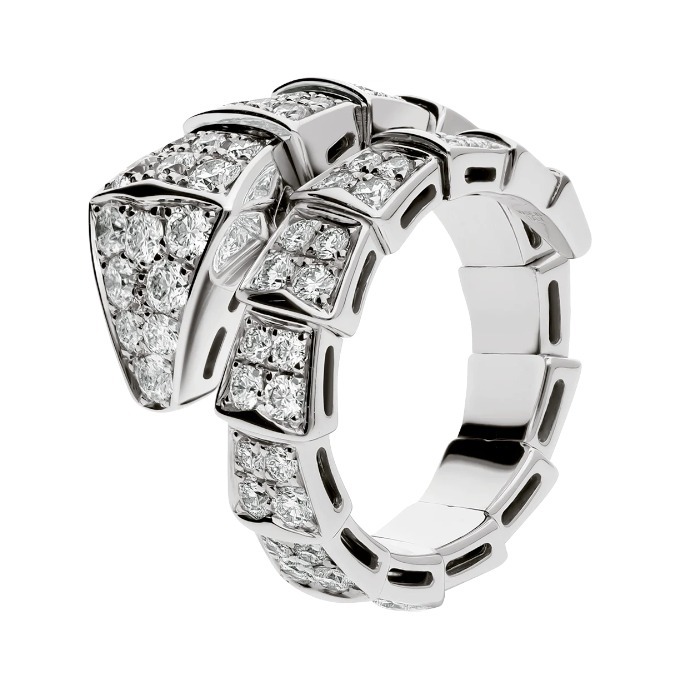 【2024】BVLGARI ブルガリ リング 指輪 セルペンティ ホワイトゴールド
