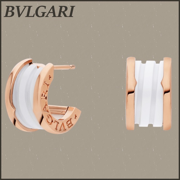BVLGARI ブルガリ イヤリング ビーゼロワン ピンクゴールド
