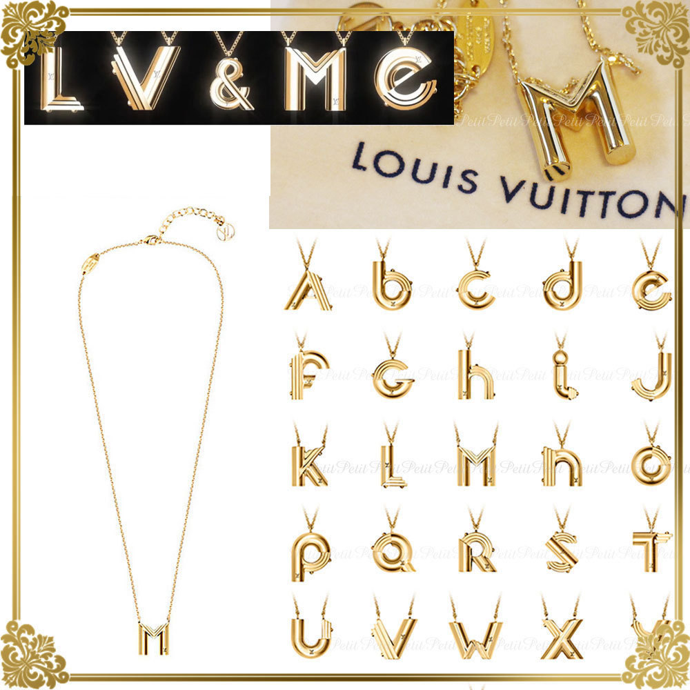 ☆Louis Vuitton★イニシャル ネックレス/LV＆ME