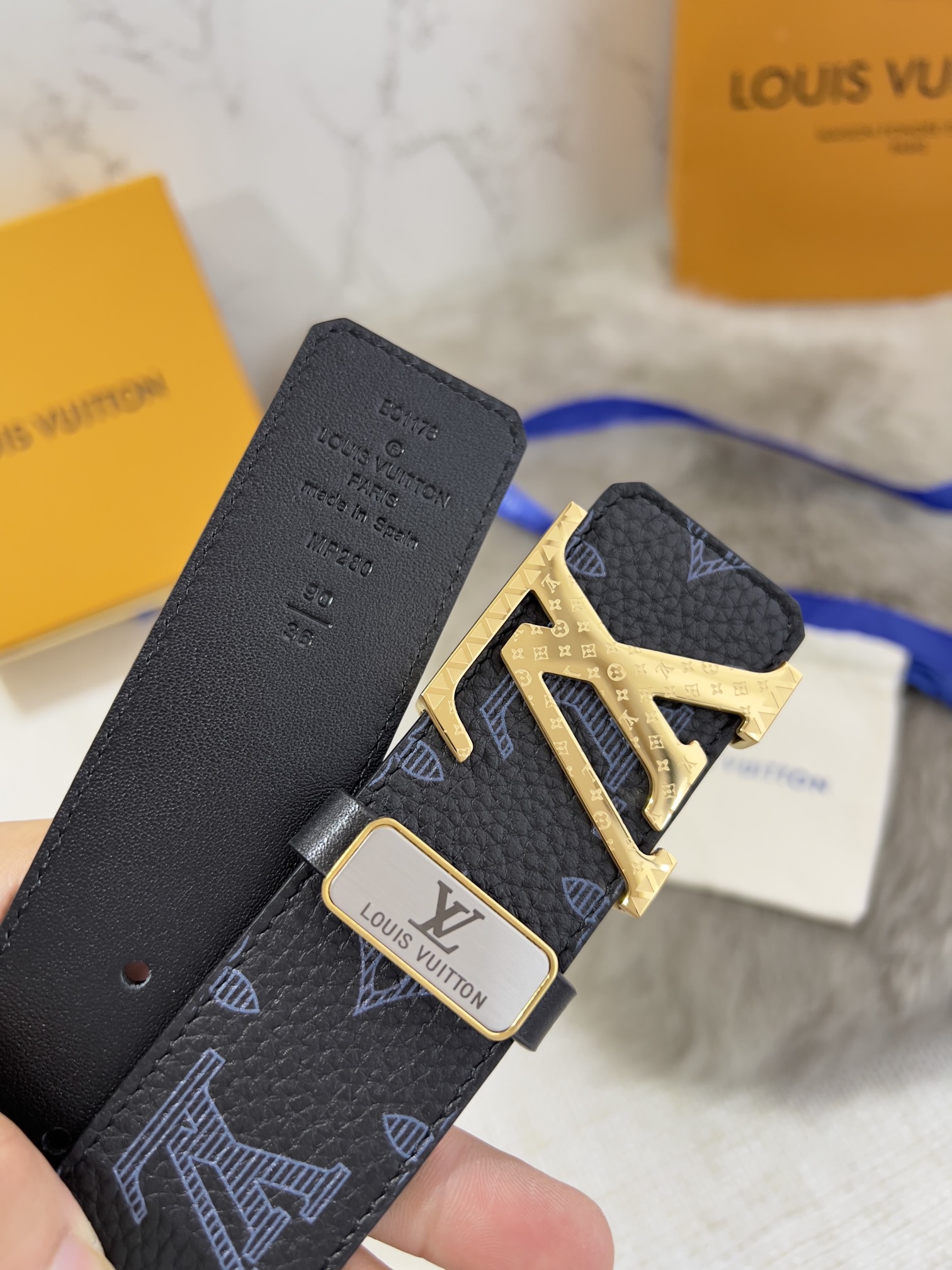 【LOUIS VUITTON】(ルイヴィトン) 3.8cmベルト メンズ