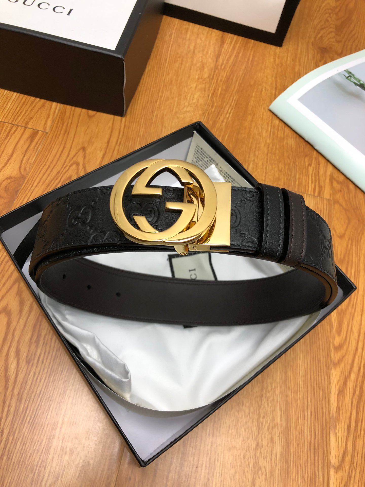 【GUCCI】(クッチ) 3.7cmベルト メンズ