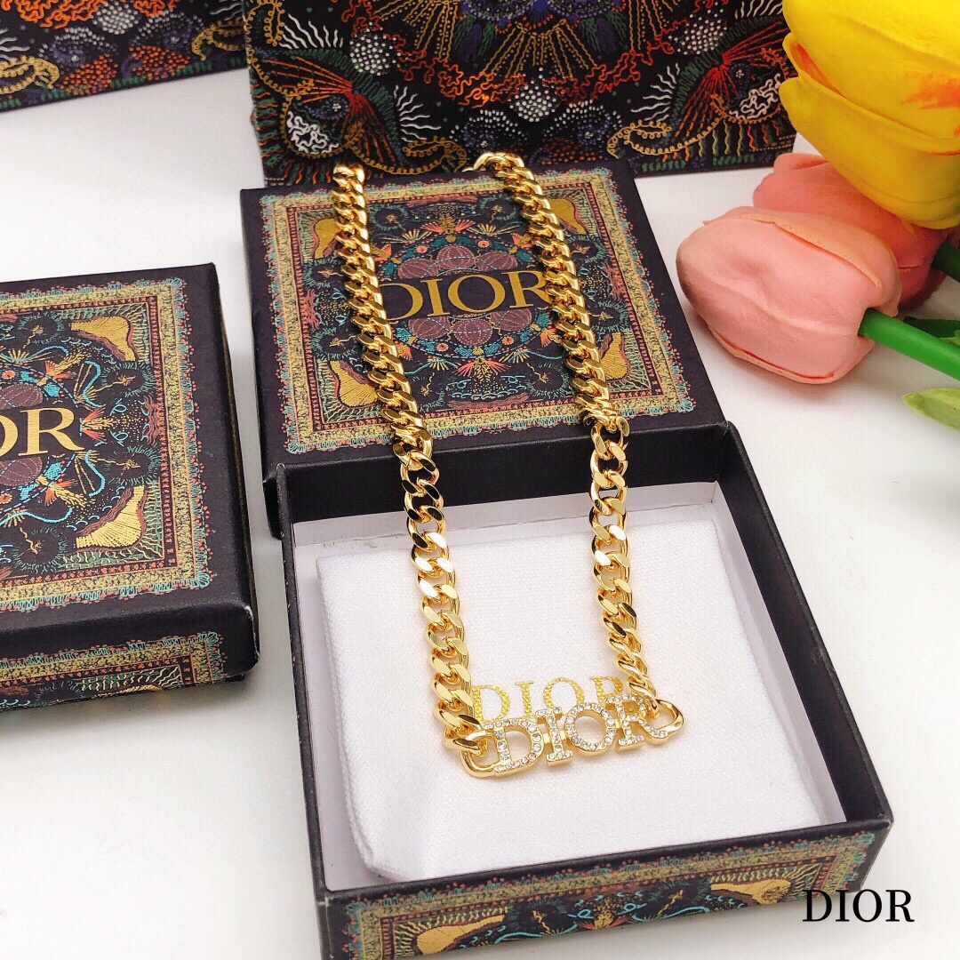【DIOR】ネックレス、新しいネックレス万能シンプルファッションオーナメント