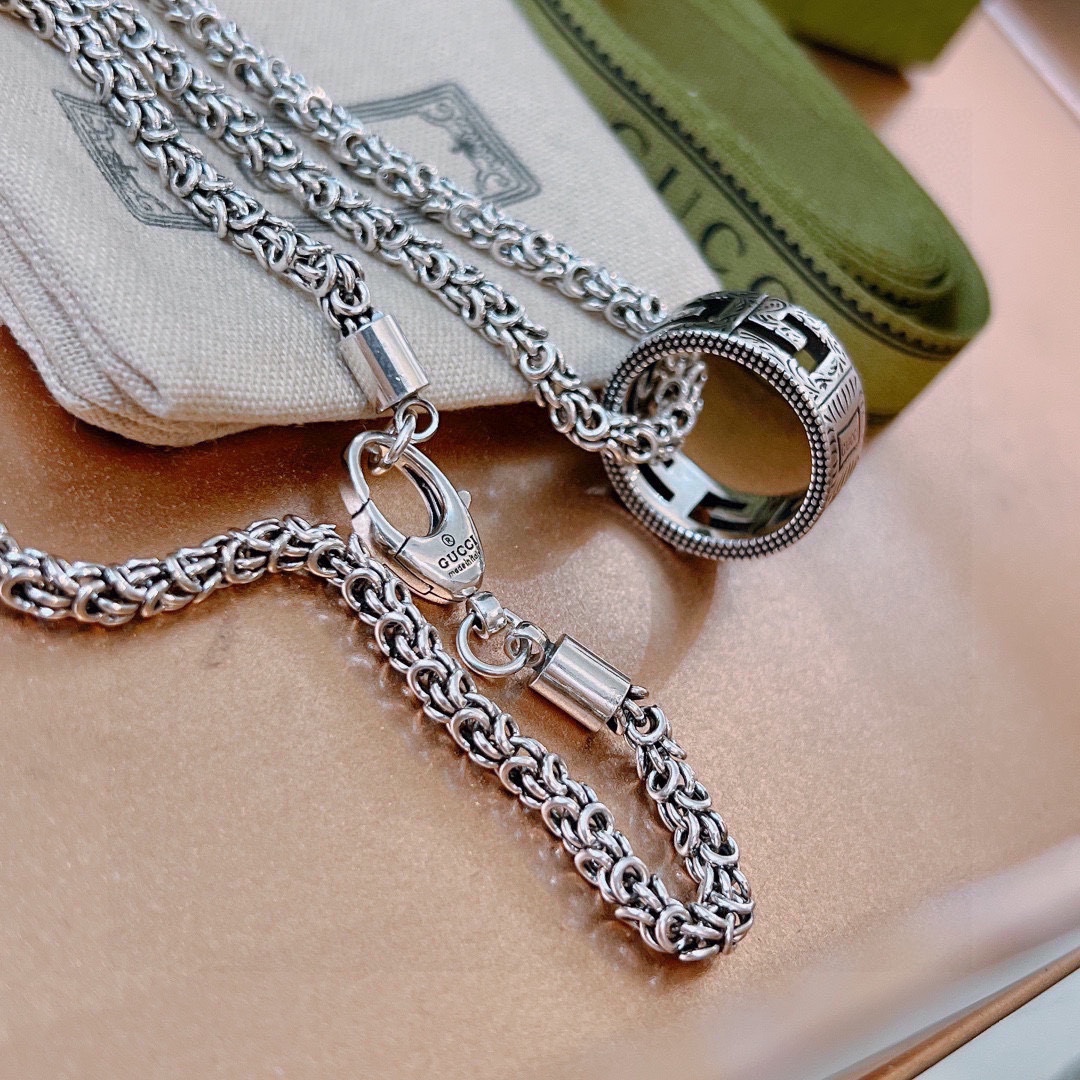 【GUCCI】ネックレス、新しいネックレス万能シンプルファッションオーナメント