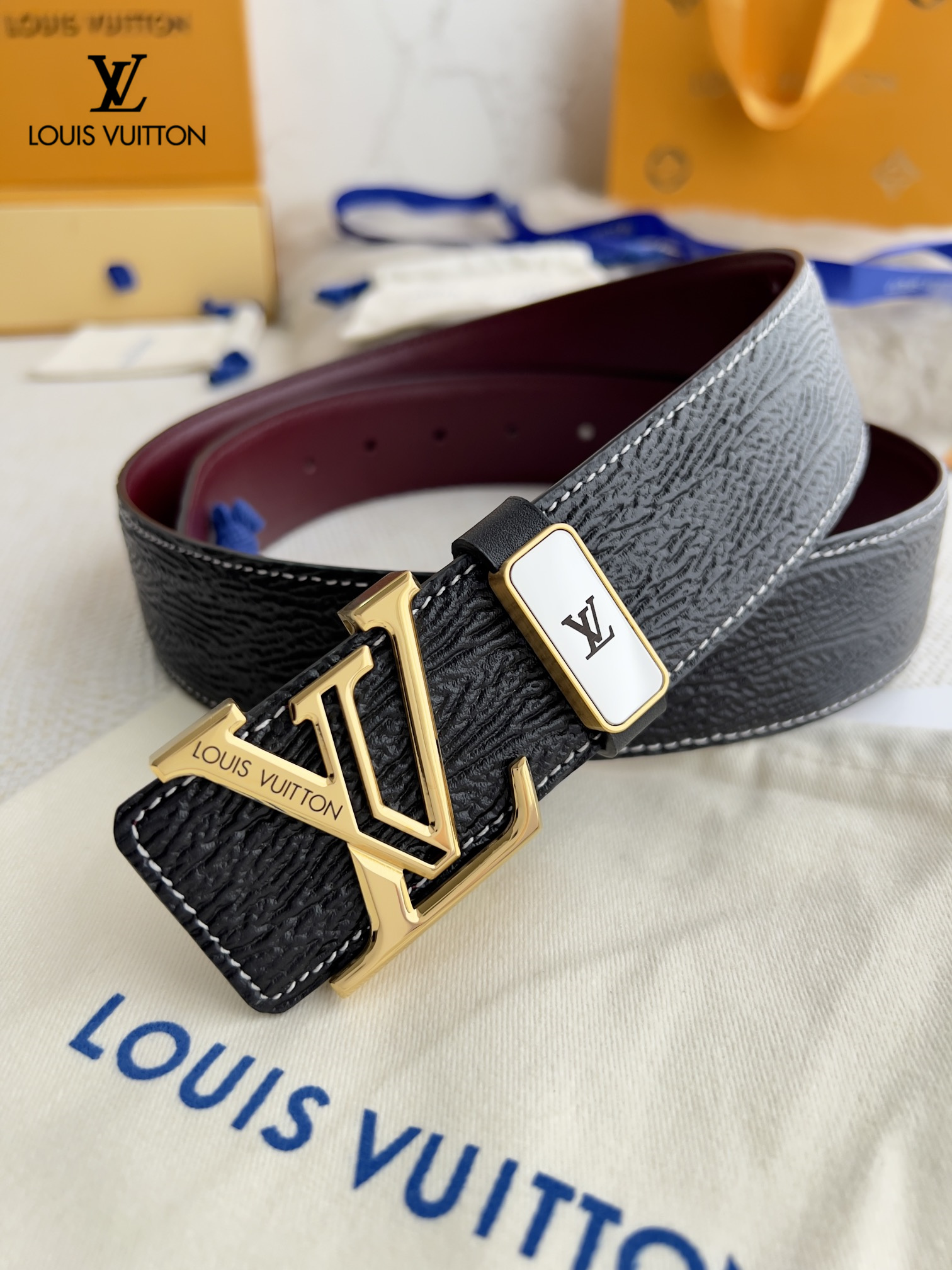 【LOUIS VUITTON】(ルイヴィトン) 3.8cmベルト メンズ