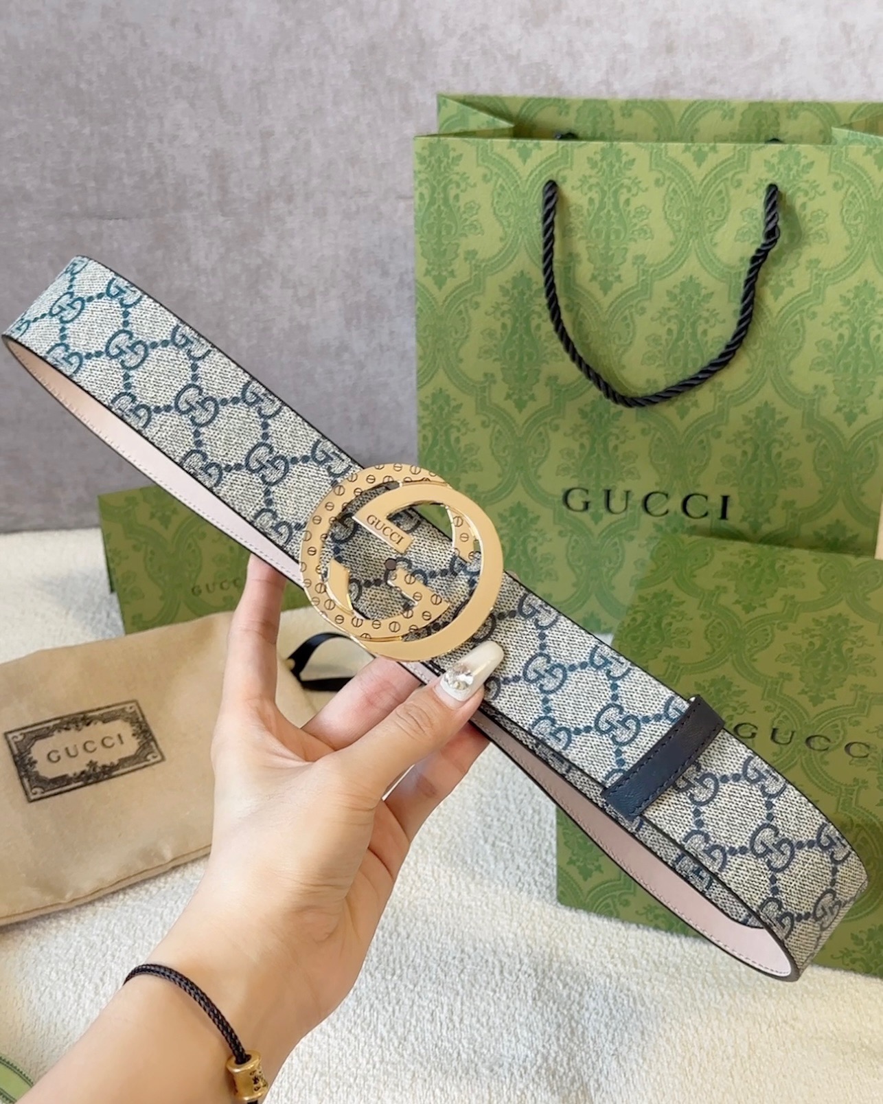 【2024】【GUCCI】(クッチ) 4cmベルト メンズ