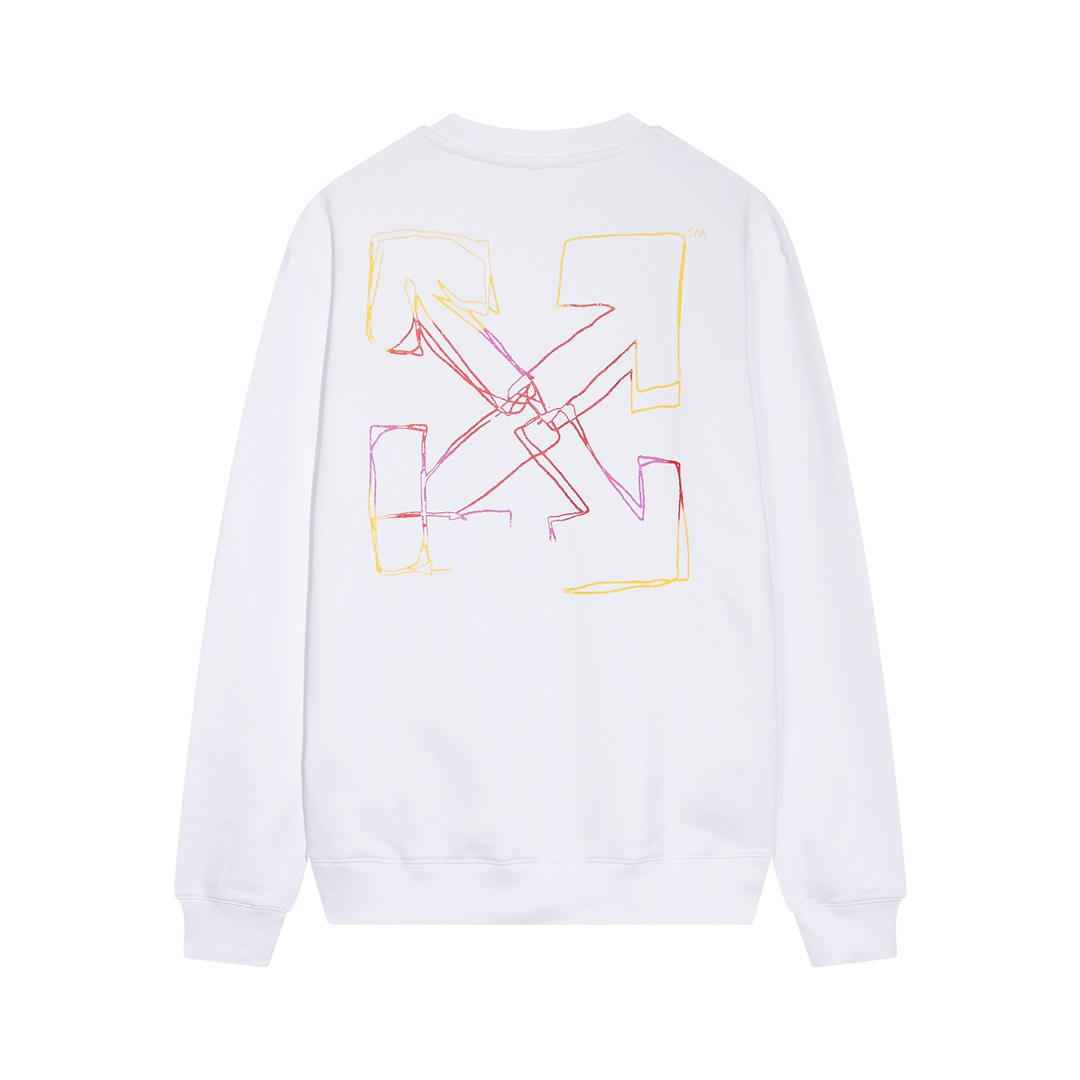 【OFF-WHITE  公式旗艦店】オフホワイトス丸首の衛衣ウェットご好評に付き再入荷！